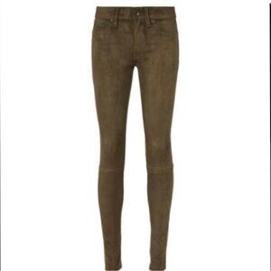 Rag & Bone Skinny Suede Loden Pants